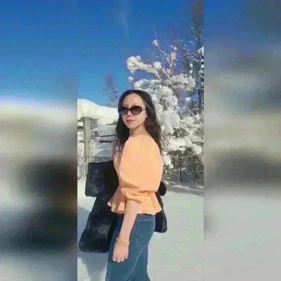 Express orange blouse size xs - Picture 16 of 16